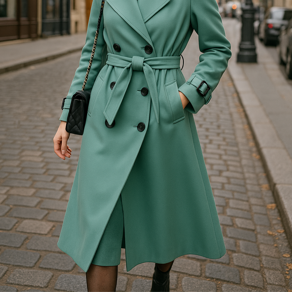 Clara™ | Trench ceinturé élégant