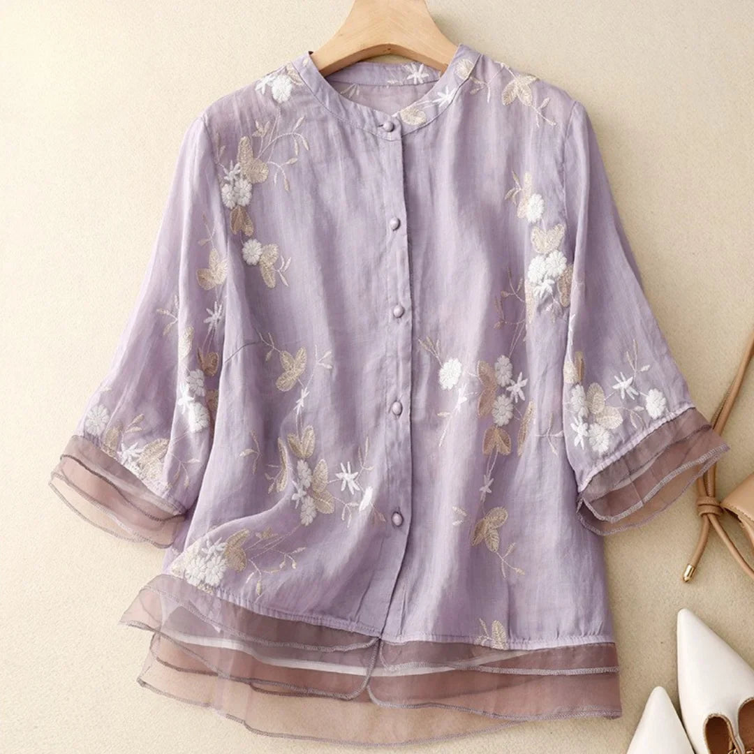 Alexandra™ | Blouse brodée