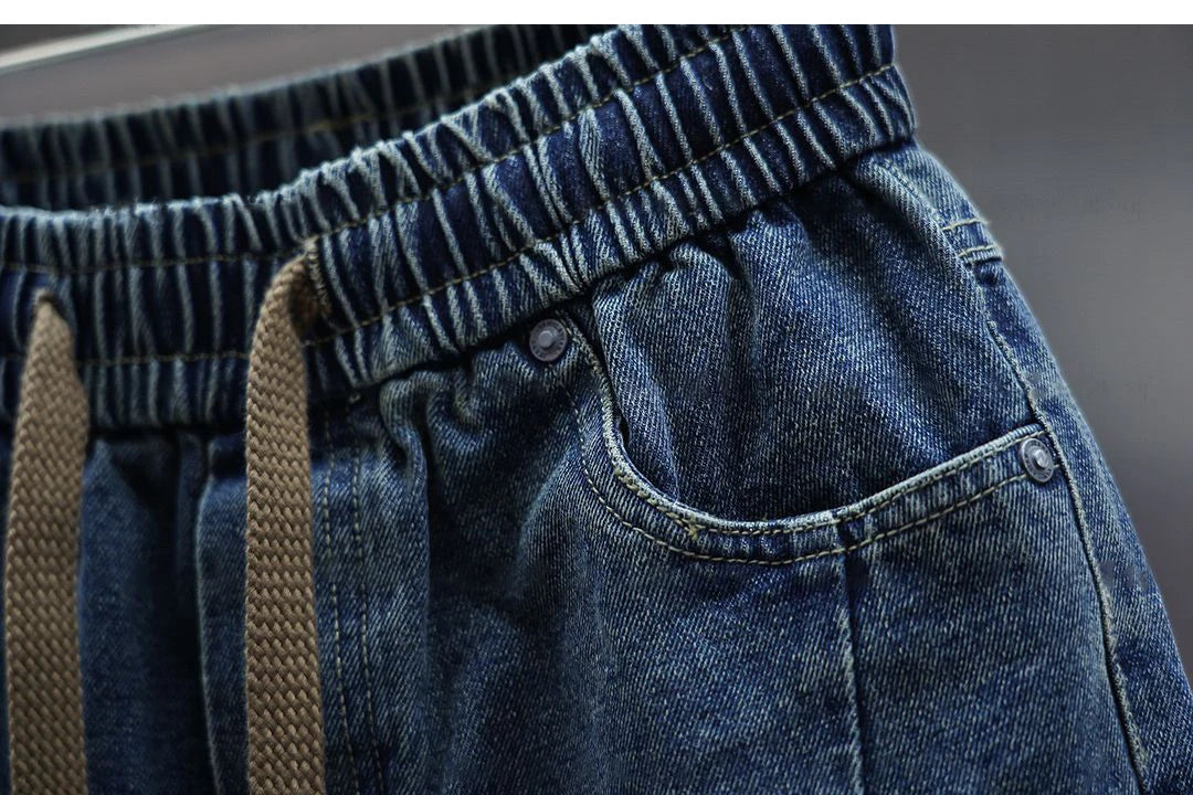 Aaron™ | Pantalon Baggy Denim avec Ceinture