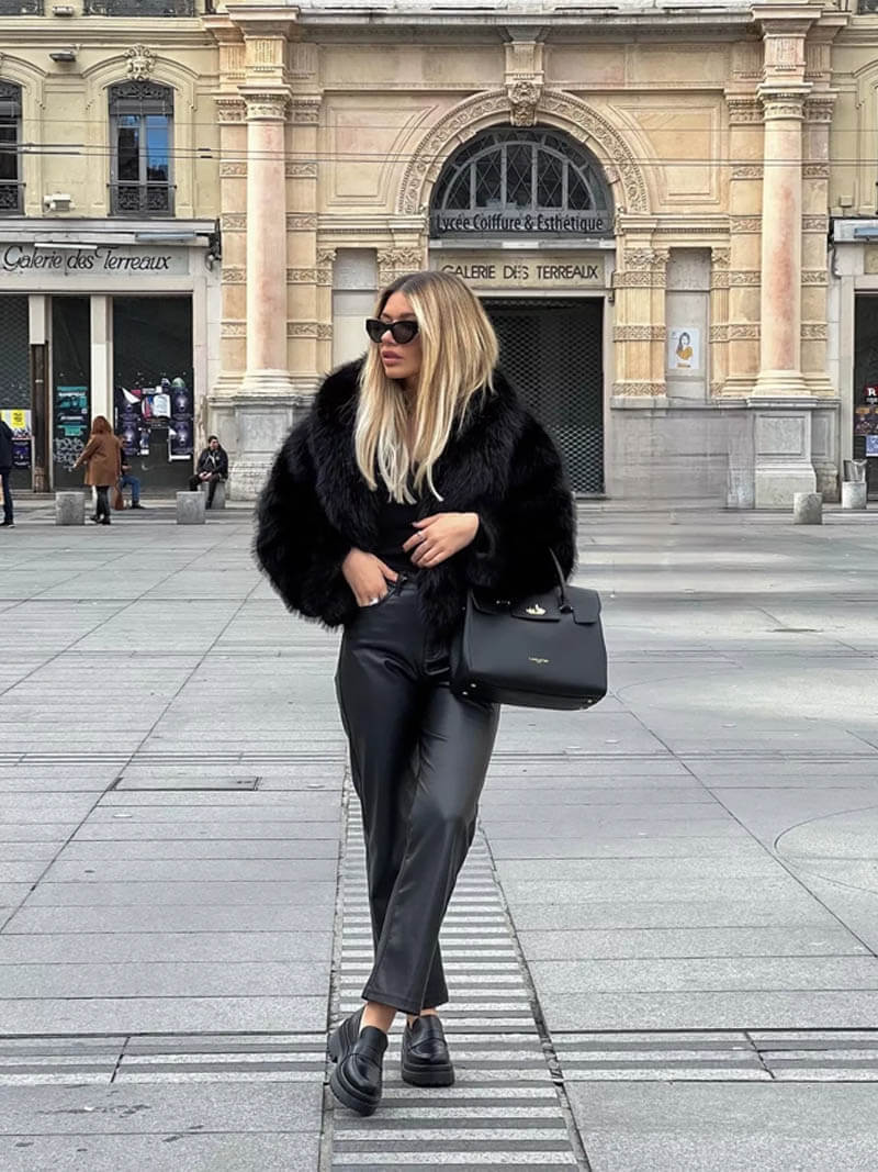 Riviera Paris™ | Manteau Fausse Fourrure Jenna