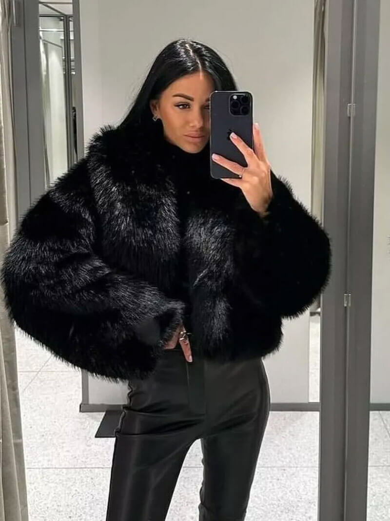 Riviera Paris™ | Manteau Fausse Fourrure Jenna