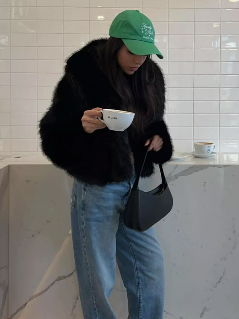 Riviera Paris™ | Manteau Fausse Fourrure Jenna