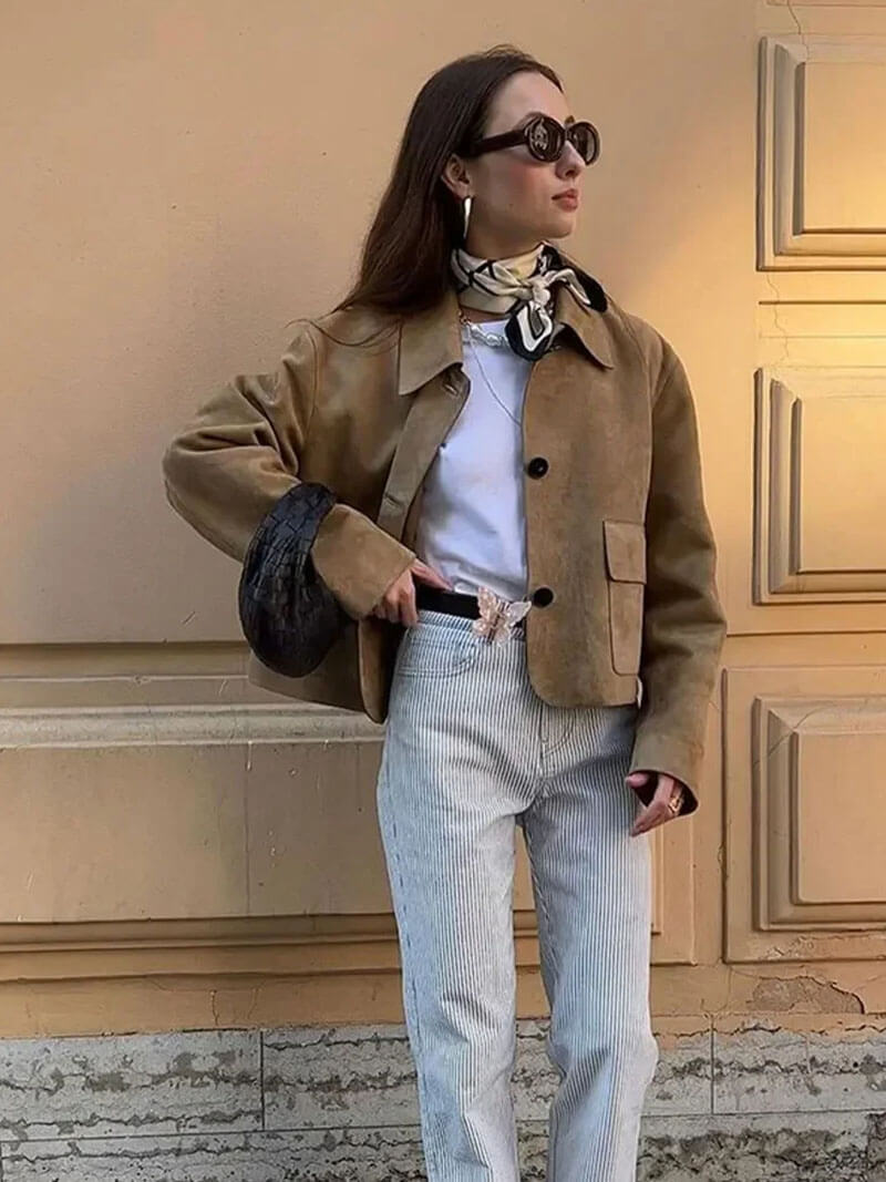 Riviera Paris™ | Veste Marissa en Suède