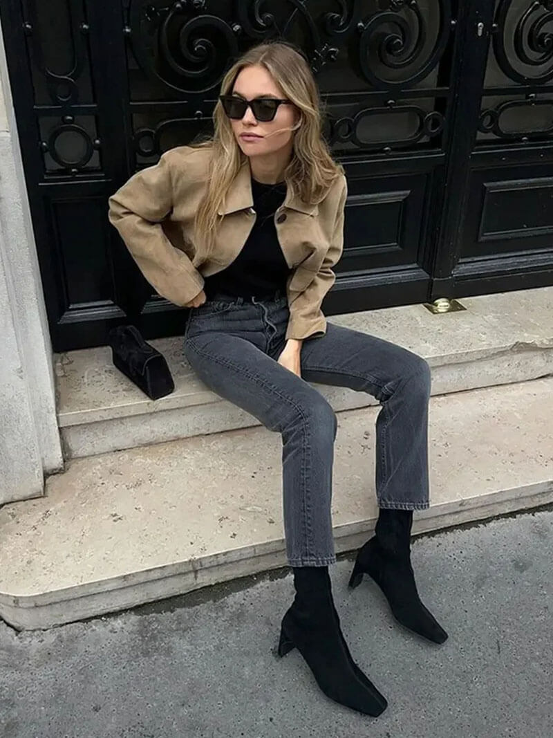 Riviera Paris™ | Veste Marissa en Suède