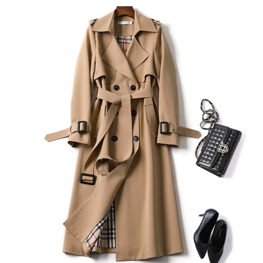 Clara™ | Trench ceinturé élégant
