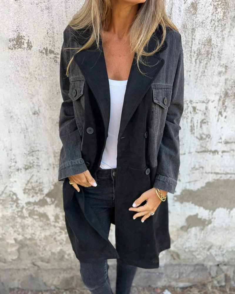 Astrid™ | Manteau en denim pour femme