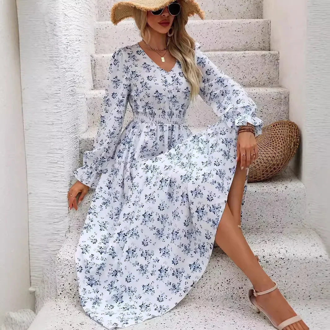 Josette™ | Robe Longue Bohème à Imprimé Élégant