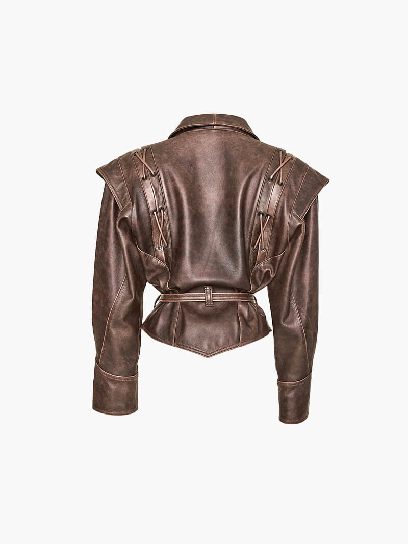 Riviera Paris™ | Veste Pia en simili cuir